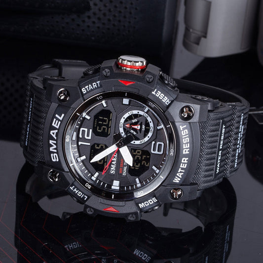 Mens Outdoor Transparent Watch With A Cool Dual-display Design