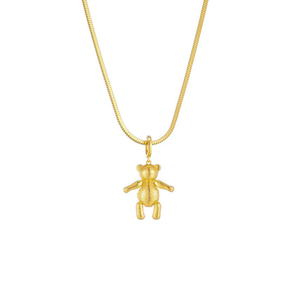 Cute bear pendant necklace, fashionable design by My Store
