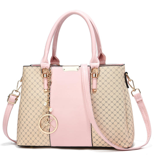 BACKUPMYFILESNOW® women's tote bag with three zip compartments, top handle, and designer shoulder purse style.