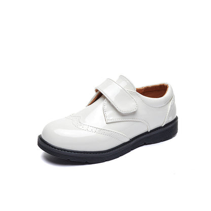 Boys' fashion leather shoes with soft bottom sole by My Store