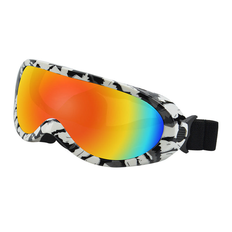 Cat wearing windproof outdoor pet sunglasses with clear protective lenses