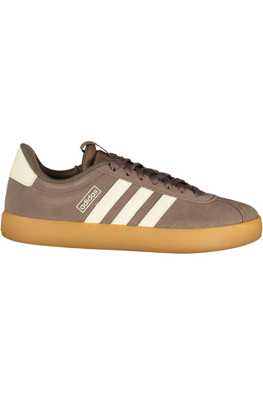 Brown Adidas women's sports sneakers with breathable mesh and cushioned soles, designed for athletic comfort and style.