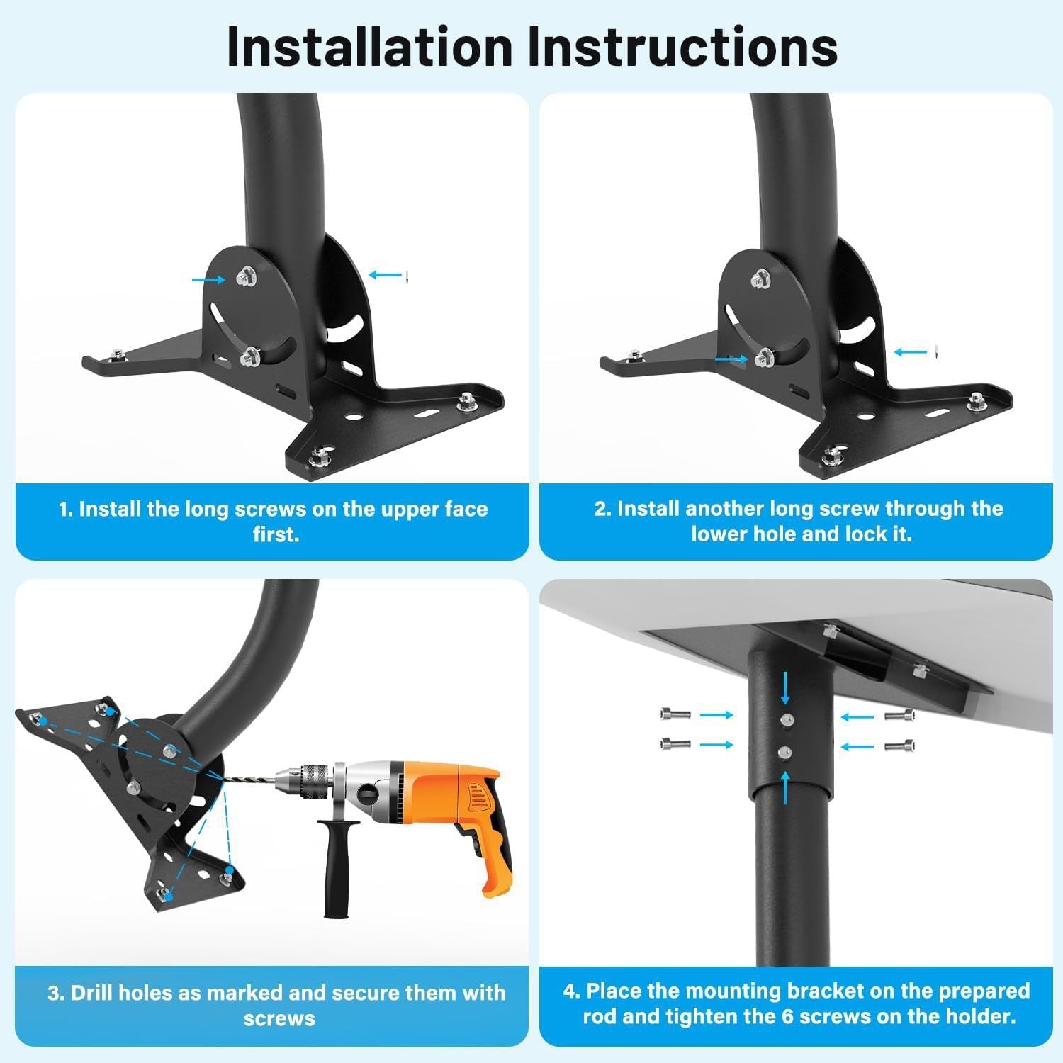 Adjustable Roof Wall Mount Kit V4 for Starlink Gen3 - BACKUPMYFILESNOW.COM®