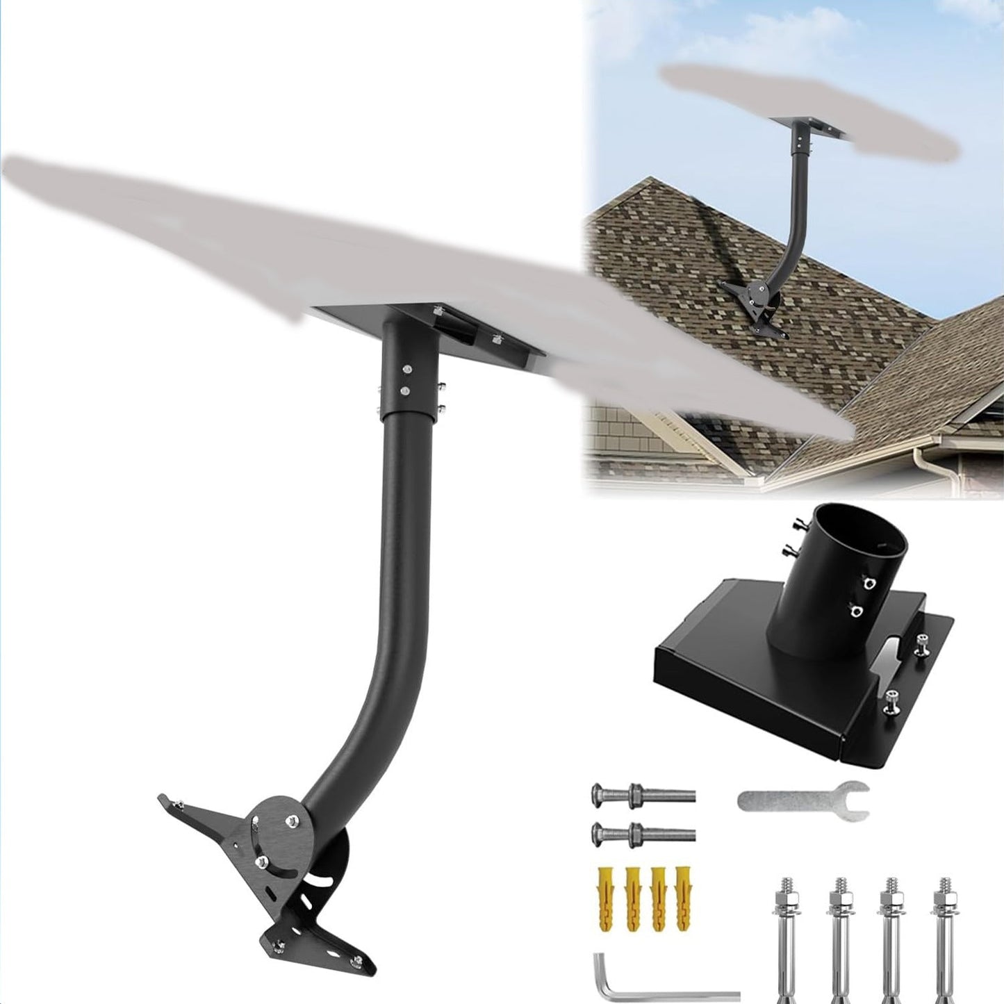 Adjustable Roof Wall Mount Kit V4 for Starlink Gen3 - BACKUPMYFILESNOW.COM®