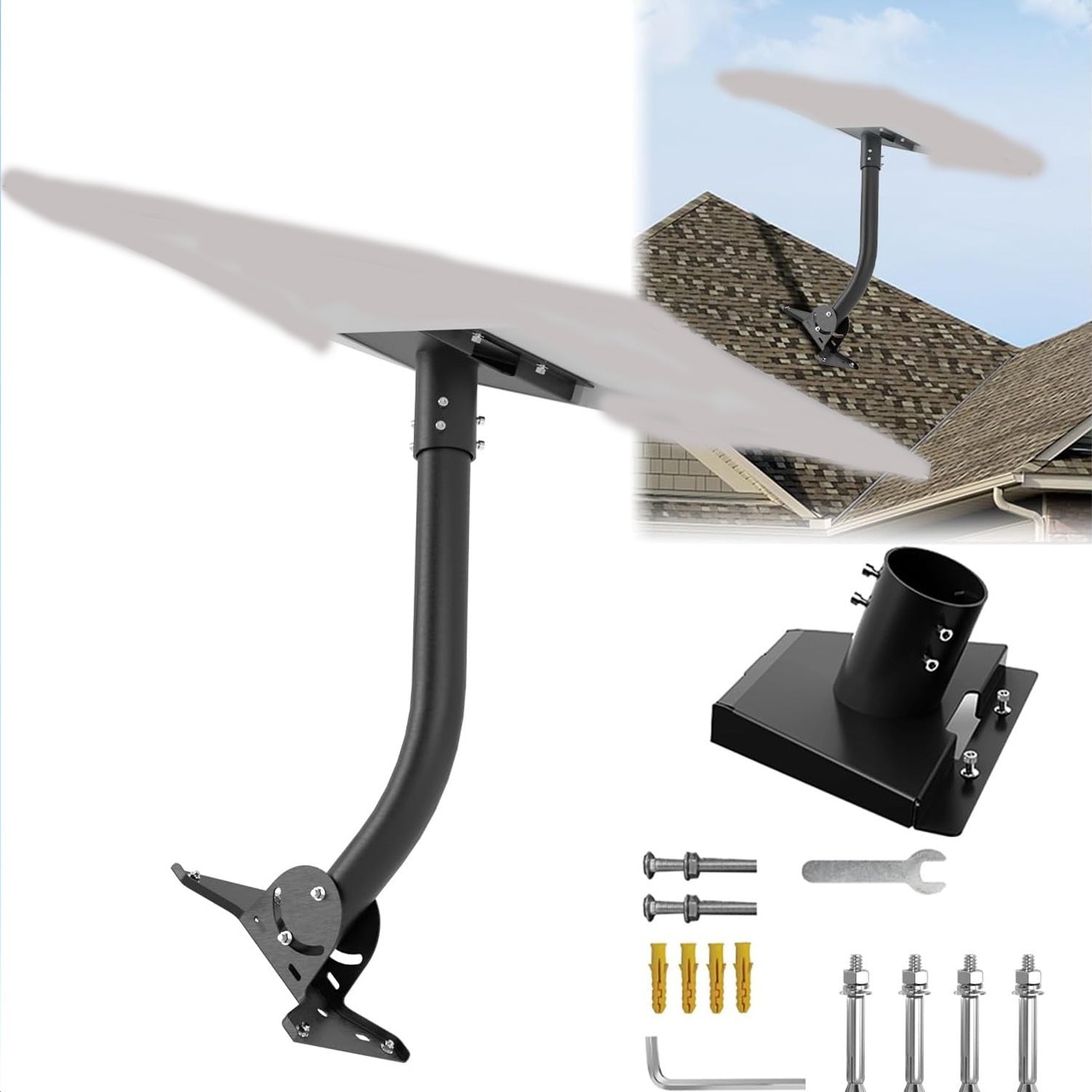 Adjustable Roof Wall Mount Kit V4 for Starlink Gen3 - BACKUPMYFILESNOW.COM®