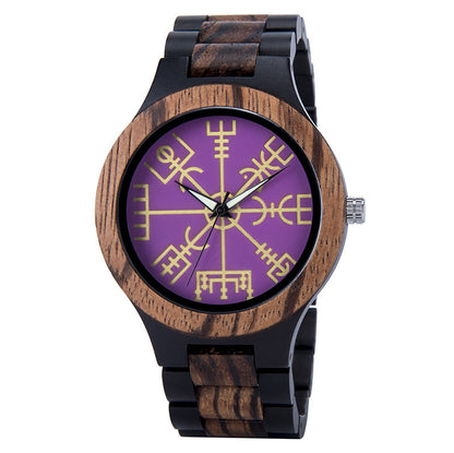 BOBO BIRD wooden watch for men with natural wood case and minimalist analog dial