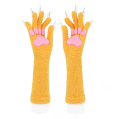 Halloween silicone meat mat and long gloves set in black, shown together