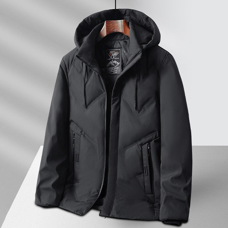 Thickened fleece-lined winter cotton coat by My Store