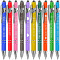 Funny Pen Set - 10 Metal Click Ballpoint Pens
