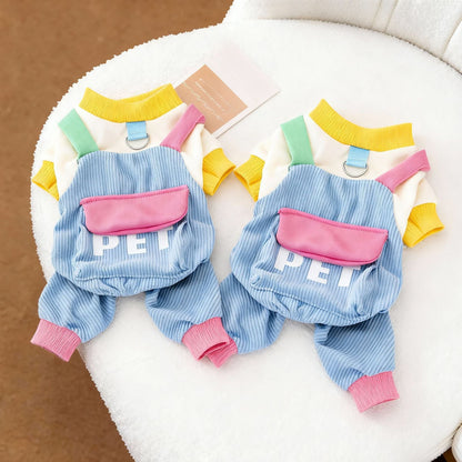 Dog polyester fall and winter clothing by My Store, warm pet outfit for cold weather walks