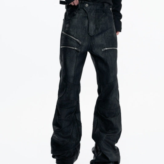 Cross-border Custom American High Street Wide Leg Jeans