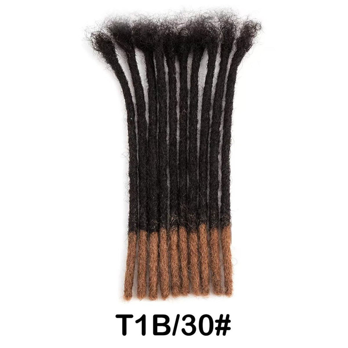 Hand-crocheted human hair dreadlocks in a fashionable textured style