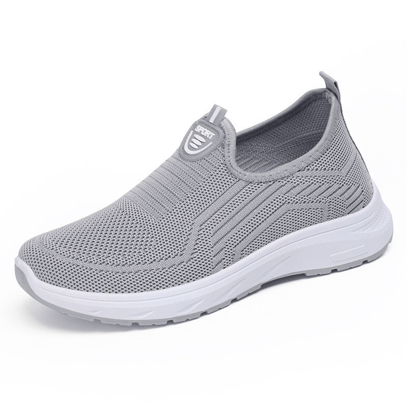 Women's breathable mesh Flyknit single-layer shoes in a lightweight low-top design