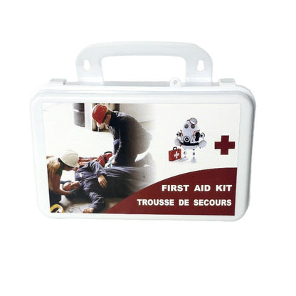 18-piece portable first-aid kit for home use in a compact case