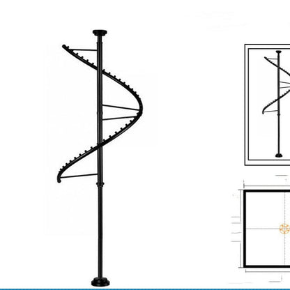 360-degree rotating wardrobe closet hanger in a compact vertical design