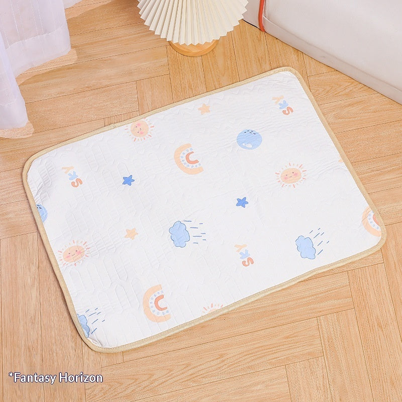 Pet sofa cooling ice silk pad temperature-lowering sleeping mat by My Store