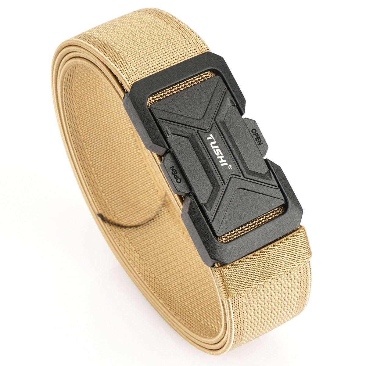 35-inch buckle tactical elastic outdoor belt with a comfortable adjustable design