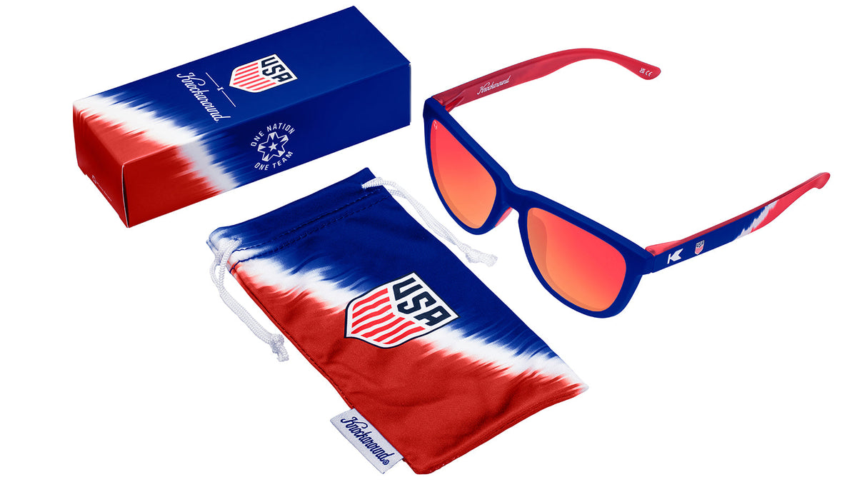 U.S. Soccer 2024 Knockaround sunglasses by Goal Five, stylish lifestyle sunglasses with sporty design and premium frames.