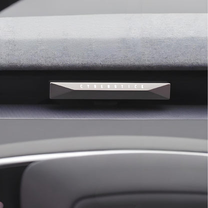 Tesla Model 3 Highland and Model Y Juniper air vent car diffuser by Tesery, showcasing the sleek aromatherapy device attached to the vent.