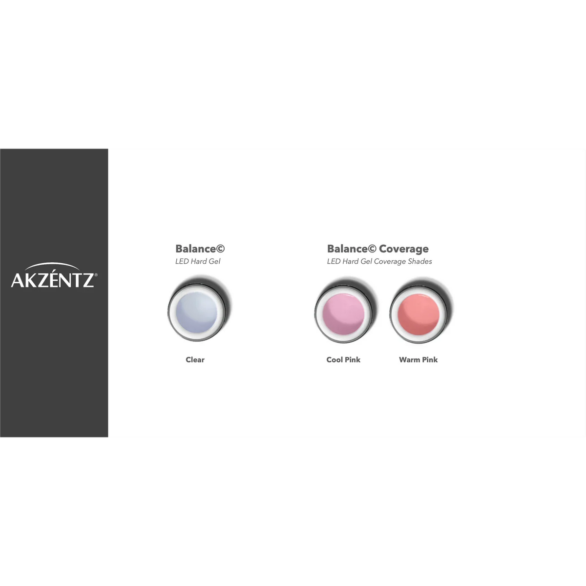 Luxio Akzentz Pro-Formance Balance Foundation Blush in Warm Pink, 7g / 45g, showcasing the soft pink powder compact.