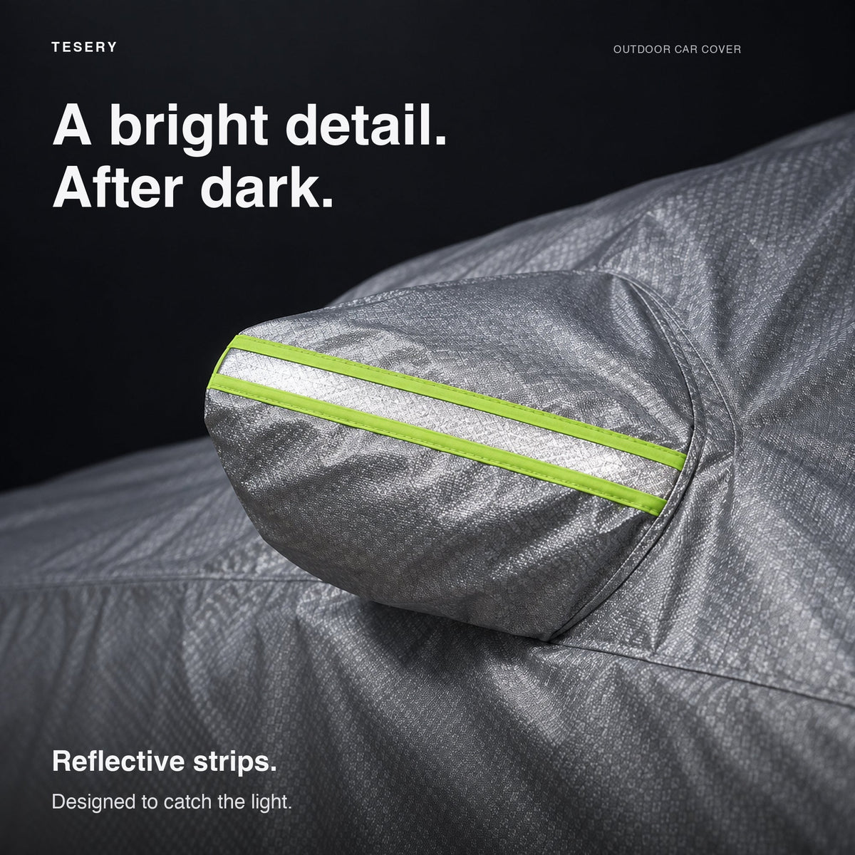 All-weather waterproof Oxford car cover for Tesla Model 3, Model Y, and Model S, providing protection from weather elements.