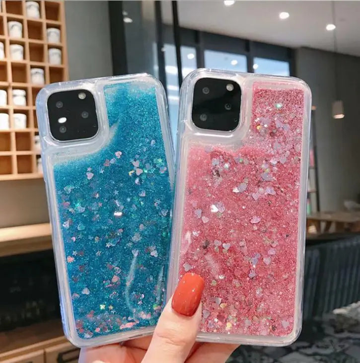 Glitter Liquid Sand Case for iPhone XS Max & More
