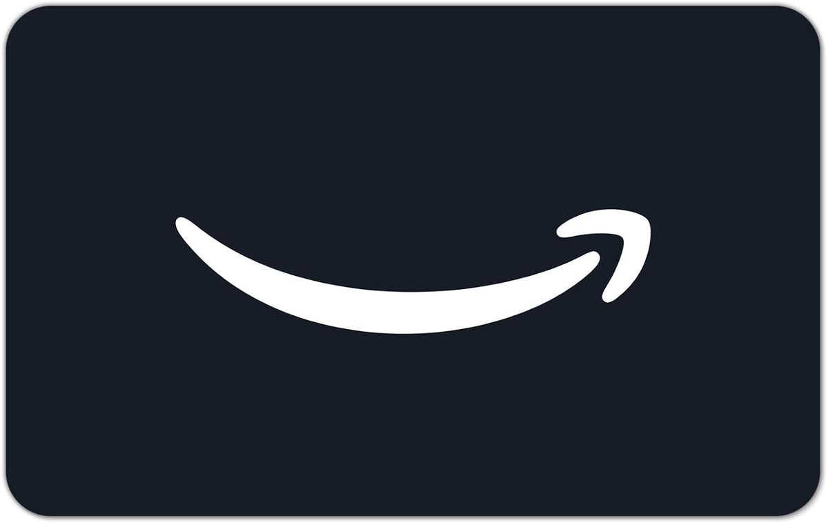 Animated Amazon eGift Card featuring Amazon logo, digital delivery, and vibrant design for online gifting.