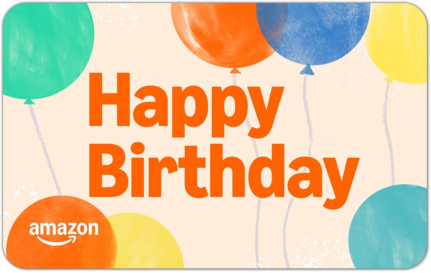 Amazon eGift Card for birthdays, featuring colorful greeting design, delivered digitally, perfect for gifting on special occasions.