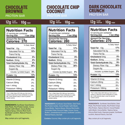 Assorted Amrita Health Foods high protein bars variety pack with various flavors and packaging on a white background.