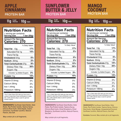 Assorted high protein bars from Amrita Health Foods in a variety pack, featuring different flavors and textures.