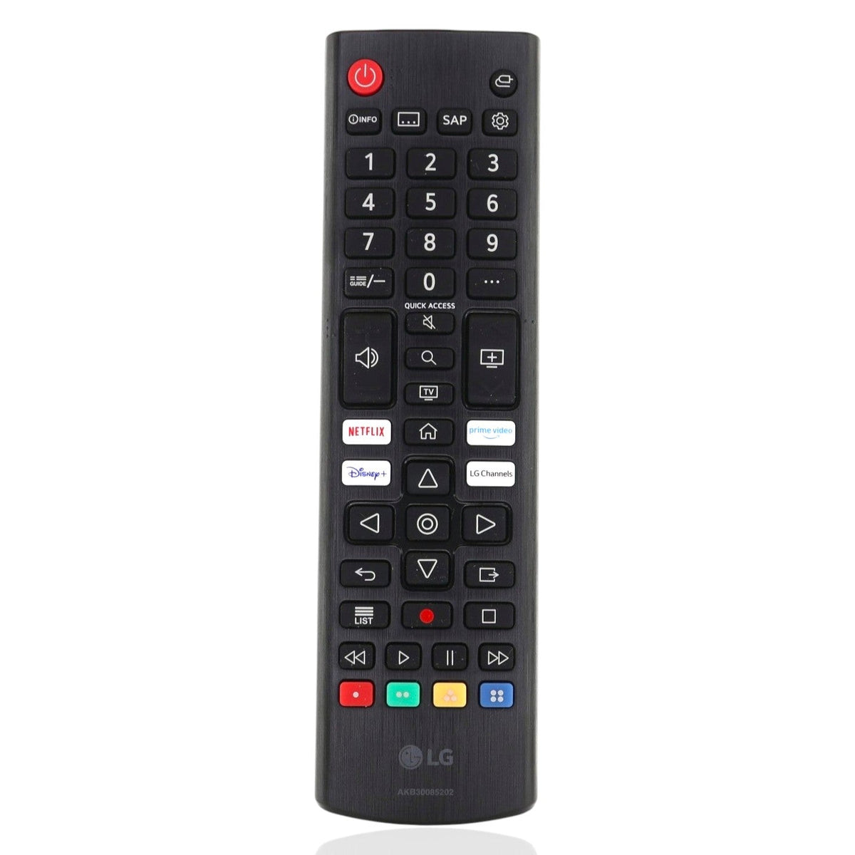 Anderic LG AKB30085202 Smart TV IR remote control with buttons for TV operation and navigation.