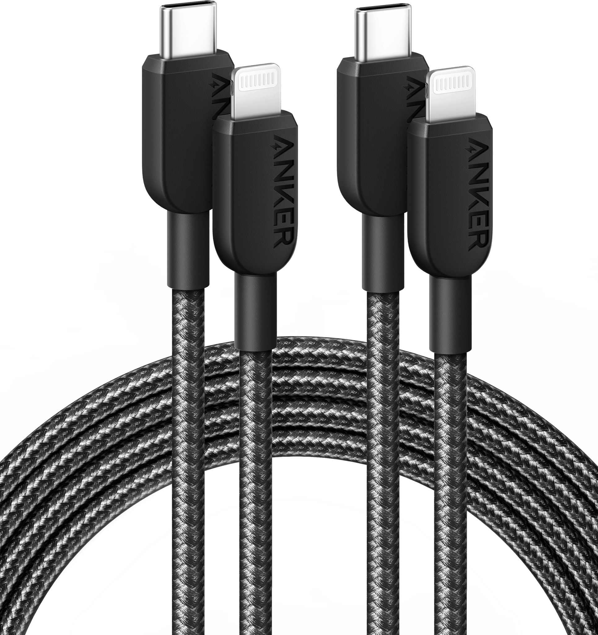 Anker <b>310</b> USB-C to Lightning Cable (6 ft, 2-Pack) - BACKUPMYFILESNOW.COM®