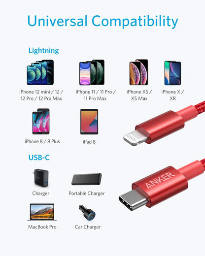 Anker <b>331</b> USB-C to Lightning Cable - BACKUPMYFILESNOW.COM®