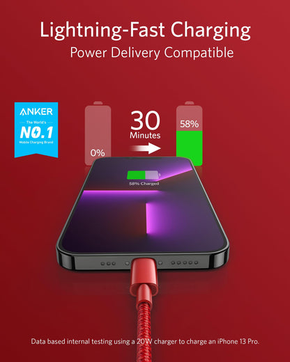 Anker <b>331</b> USB-C to Lightning Cable - BACKUPMYFILESNOW.COM®