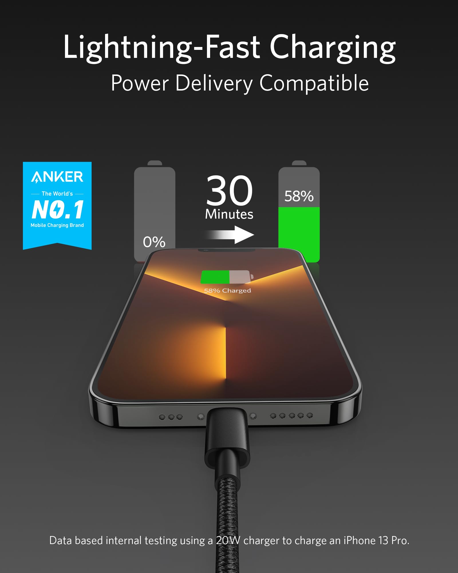 Anker <b>331</b> USB-C to Lightning Cable - BACKUPMYFILESNOW.COM®