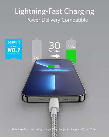 Anker <b>331</b> USB-C to Lightning Cable - BACKUPMYFILESNOW.COM®