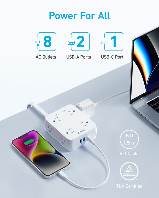 Anker <b>341</b> USB Power Strip - BACKUPMYFILESNOW.COM®