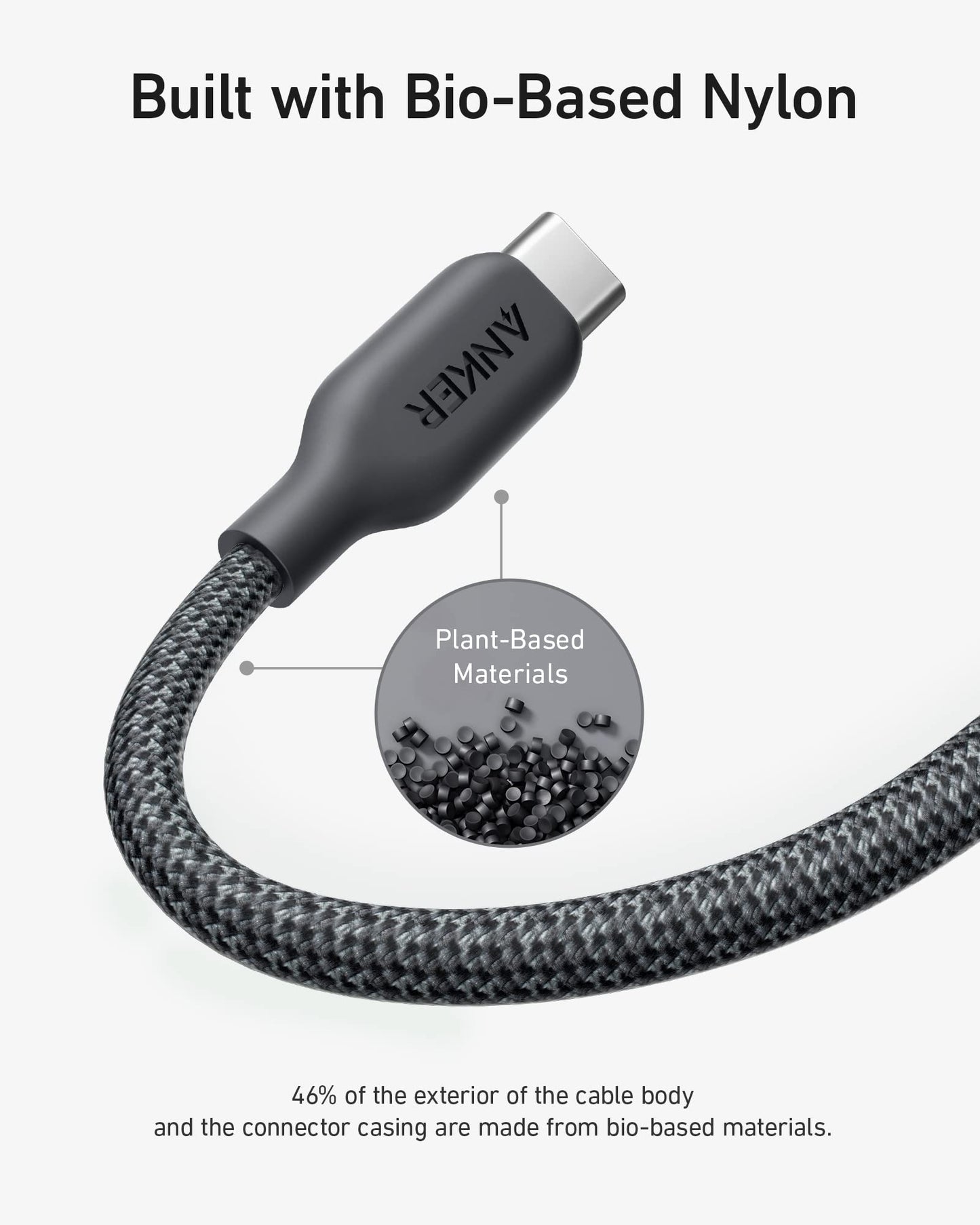 Anker <b>543</b> USB C to USB C Cable (240W, 10 ft) - BACKUPMYFILESNOW.COM®