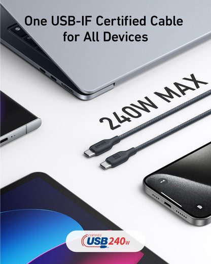 Anker <b>543</b> USB-C to USB-C Cable (Bio-Braided) - BACKUPMYFILESNOW.COM®