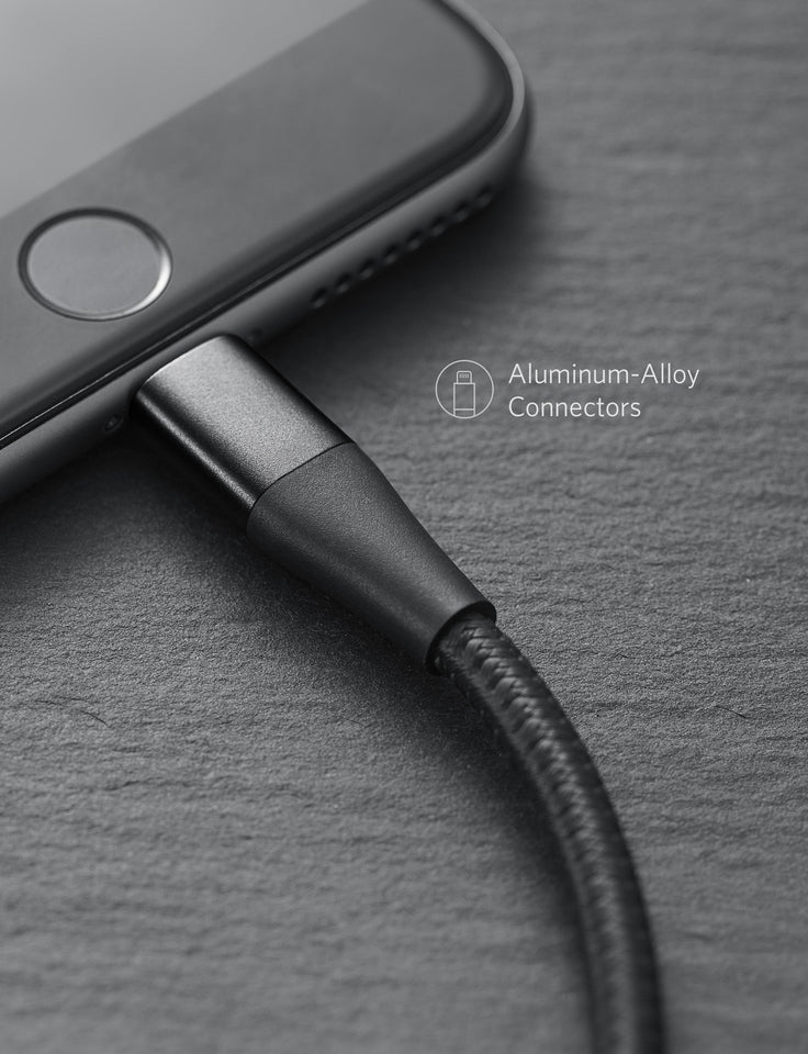 Anker <b>551</b> USB-A to Lightning Cable (3 ft / 6 ft / 10 ft) - BACKUPMYFILESNOW.COM®