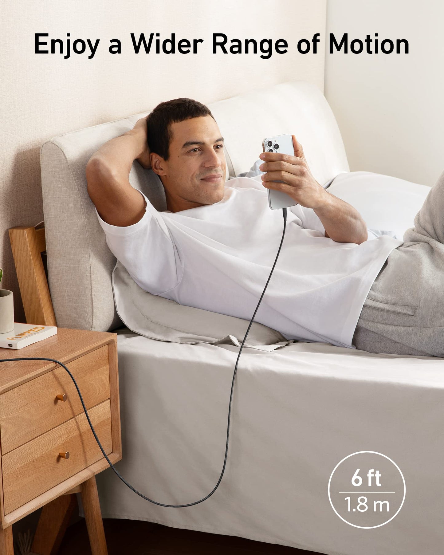 Anker <b>551</b> USB-A to Lightning Cable (3 ft / 6 ft / 10 ft) - BACKUPMYFILESNOW.COM®