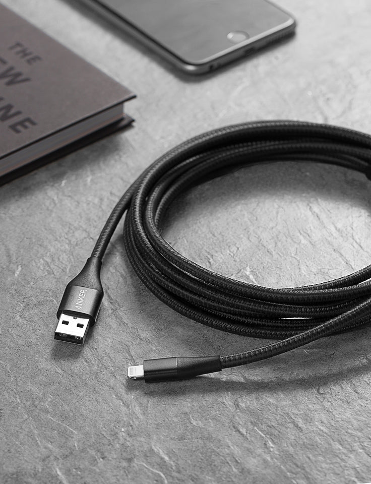 Anker <b>551</b> USB-A to Lightning Cable (3 ft / 6 ft / 10 ft) - BACKUPMYFILESNOW.COM®