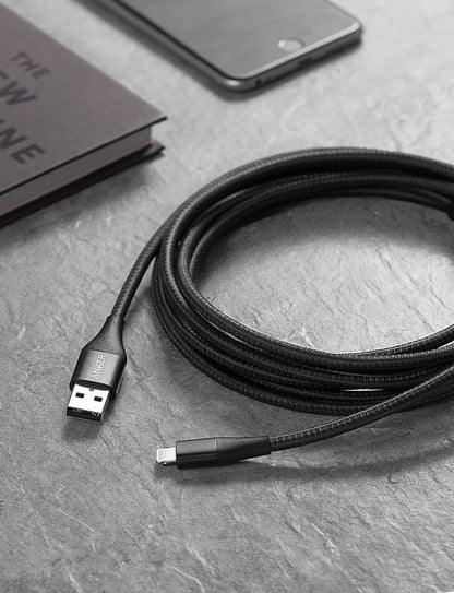 Anker <b>551</b> USB-A to Lightning Cable (3 ft / 6 ft / 10 ft) - BACKUPMYFILESNOW.COM®