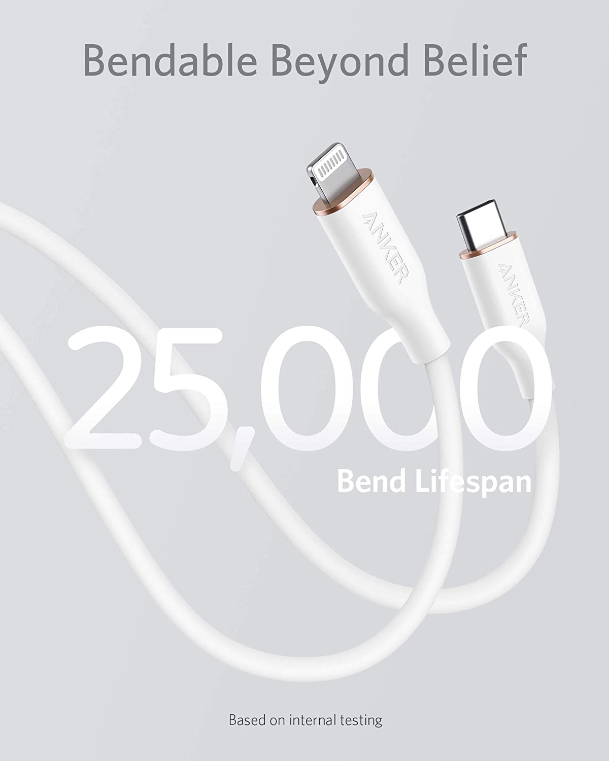 Anker <b>641</b> USB-C to Lightning Cable (Flow, 3 ft Silicone) - BACKUPMYFILESNOW.COM®