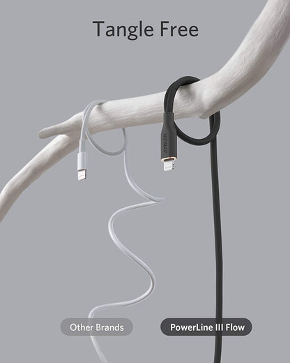 Anker <b>641</b> USB-C to Lightning Cable (Flow, 3 ft Silicone) - BACKUPMYFILESNOW.COM®