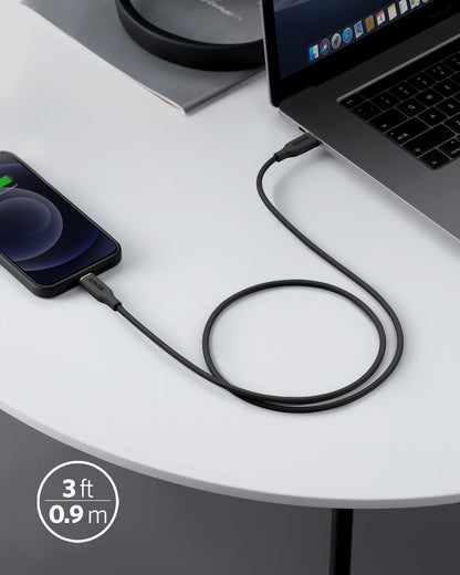 Anker <b>641</b> USB-C to Lightning Cable (Flow, 3 ft Silicone) - BACKUPMYFILESNOW.COM®