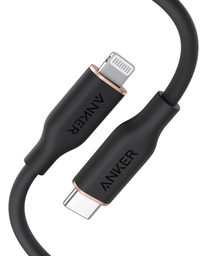 Anker <b>641</b> USB-C to Lightning Cable (Flow, 3 ft Silicone) - BACKUPMYFILESNOW.COM®
