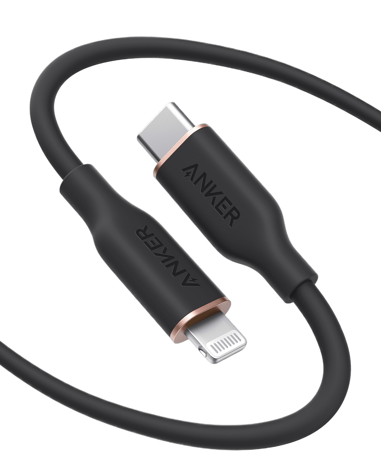 Anker <b>641</b> USB-C to Lightning Cable (Flow, 3 ft Silicone) - BACKUPMYFILESNOW.COM®