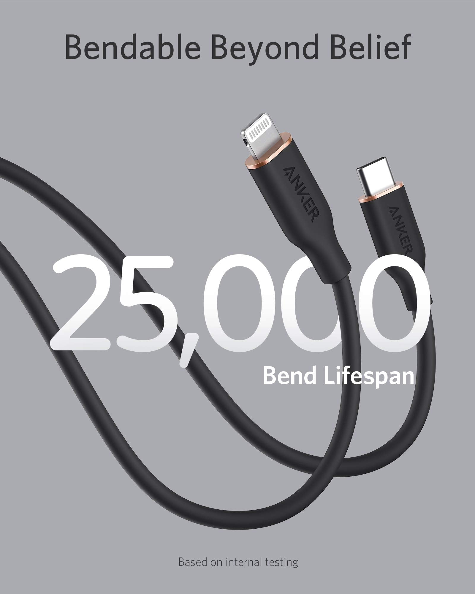 Anker <b>641</b> USB-C to Lightning Cable (Flow, Silicone) - BACKUPMYFILESNOW.COM®