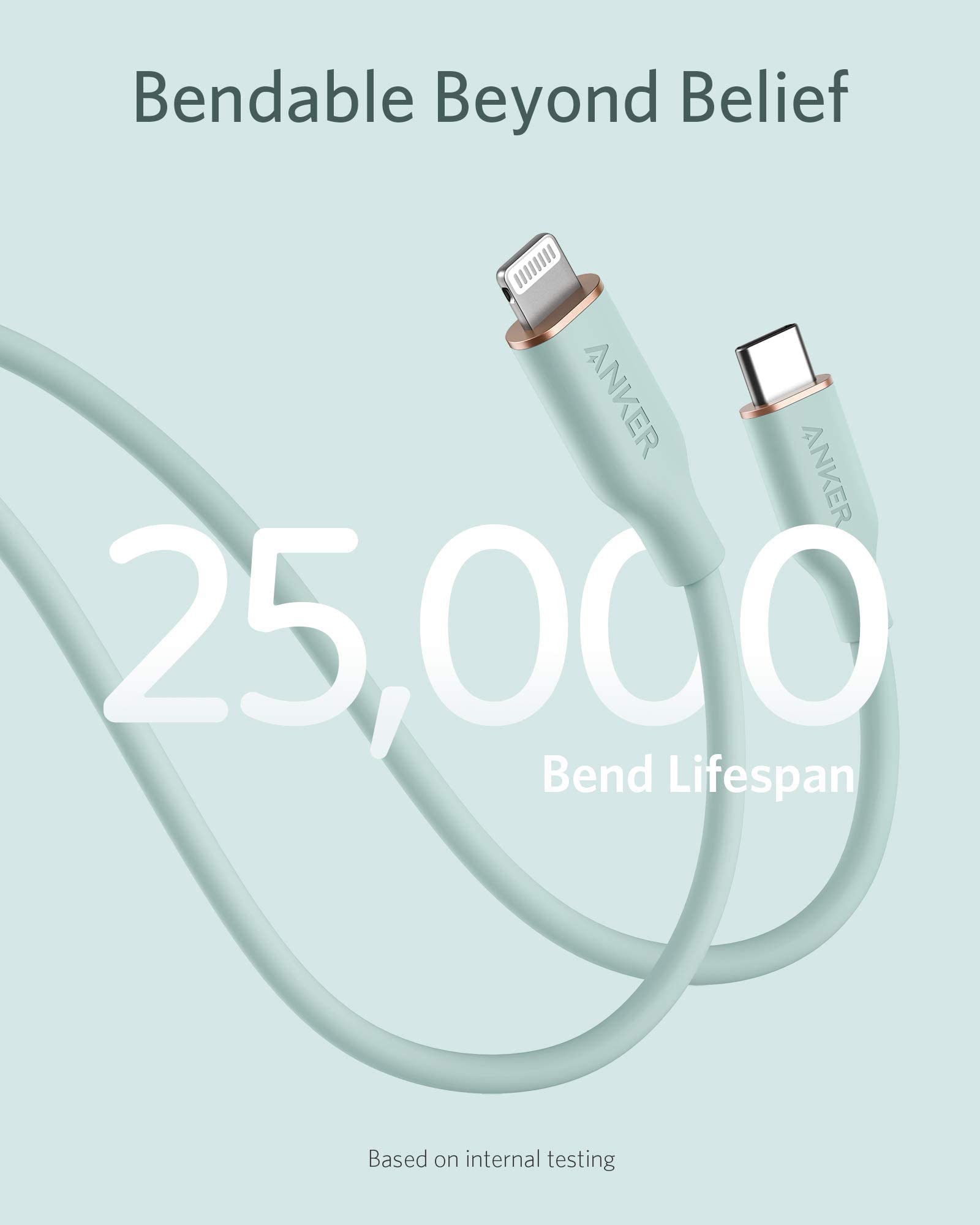 Anker <b>641</b> USB-C to Lightning Cable (Flow, Silicone) - BACKUPMYFILESNOW.COM®